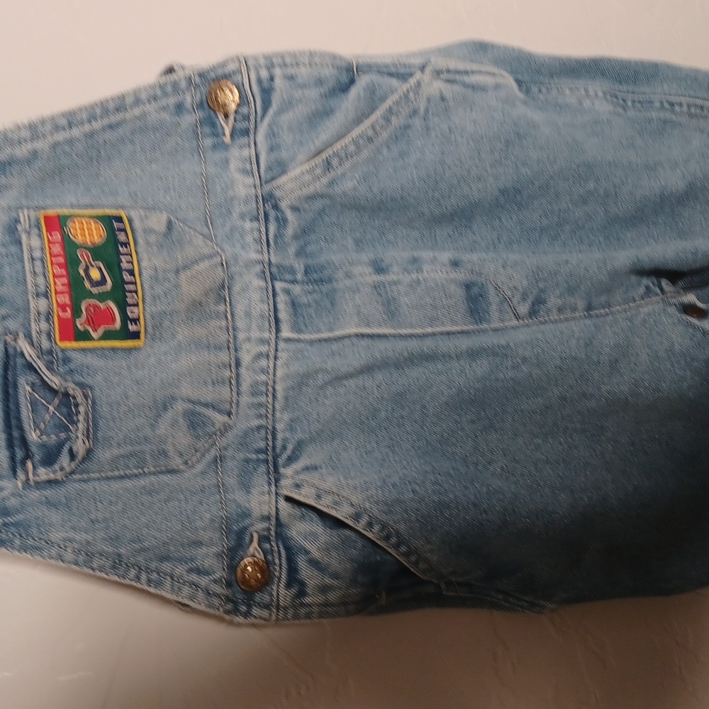 Kids Blue Denim Overalls - Picture 3 of 7